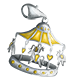 Hufflepuff Carousel Charm