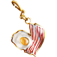Bacon & Egg Charm