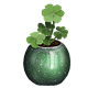 Slytherin Pot of Clover