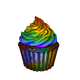 Rainbow Cupcake