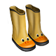 Duck-Printed Wellington Boots 
