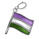 Pride Flag Charm - Genderqueer