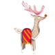 Gryffindor Paper Reindeer