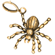 Golden Spider Charm