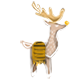Hufflepuff Paper Reindeer