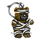 Hufflepuff Mummy Bear Charm