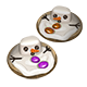 Melted Snowmen Cookies