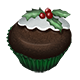 Holly Cupcake