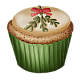 Mistletoe Cupcake
