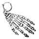 Skeletal Hand Charm