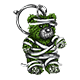 Slytherin Mummy Bear Charm