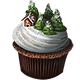 Snowy Landscape Cupcake