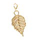 Gold-Dipped Leaf Charm