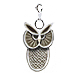 Grumpy Owl Charm