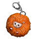 Orange Pygmy Puff Charm