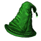 Pointed Wizard's Hat - Green