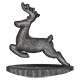 Stone Reindeer Statue