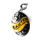 Silver Easter Egg Charm 