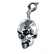 Silver Skull Charm